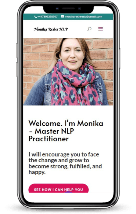 Modern and mobile responsive web design - coaching website